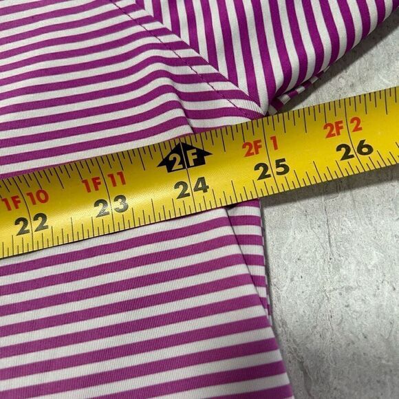 FootJoy Purple Micro Striped Short Sleeve Ombré Golf Polo Men’s Size XL - Picture 11 of 14